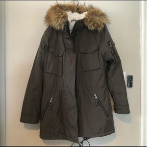 Army green parka coat S13 New York